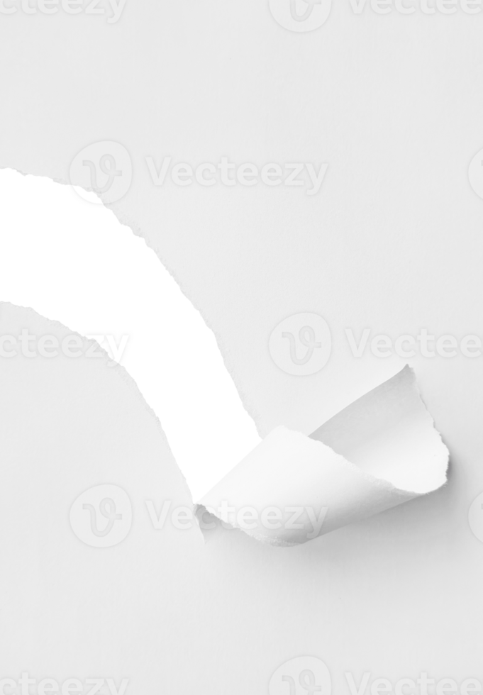 White Torn Paper Background png