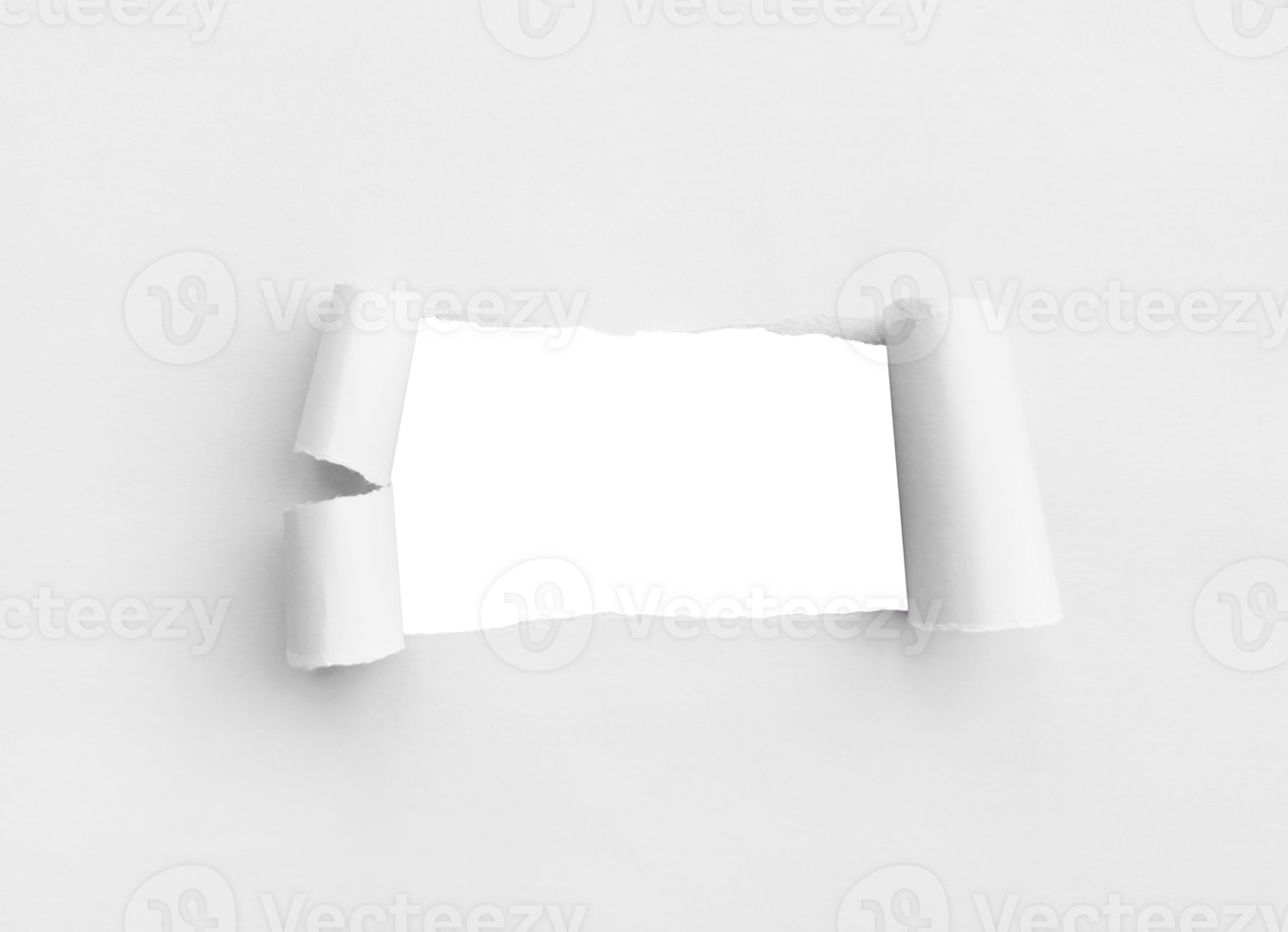 White Torn Paper Background png