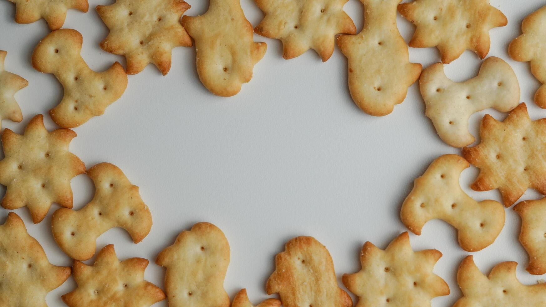 biscuits on a white background photo