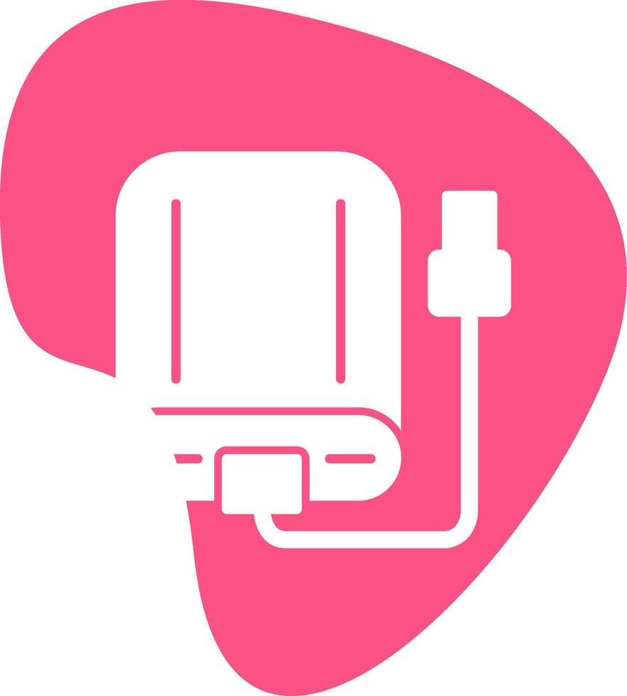 External Hard Drive Vecto Icon vector