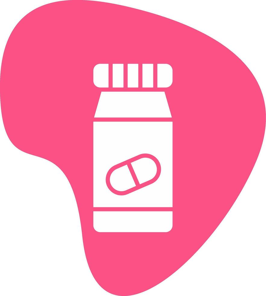 Pills Bottle Vecto Icon vector