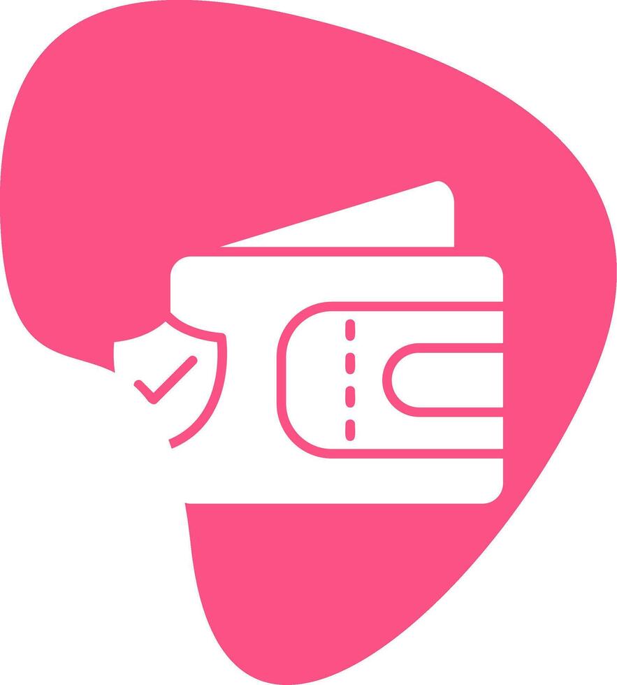 Wallet Secure Vecto Icon vector