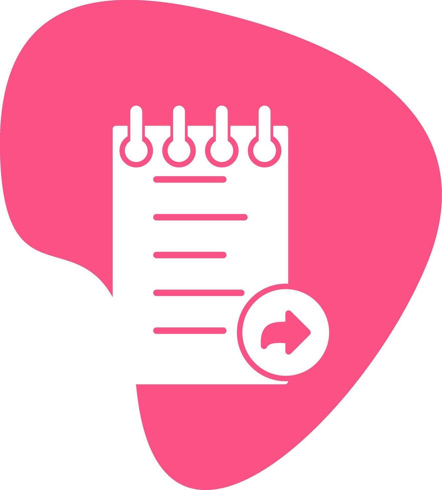 Notes Forward Vecto Icon vector