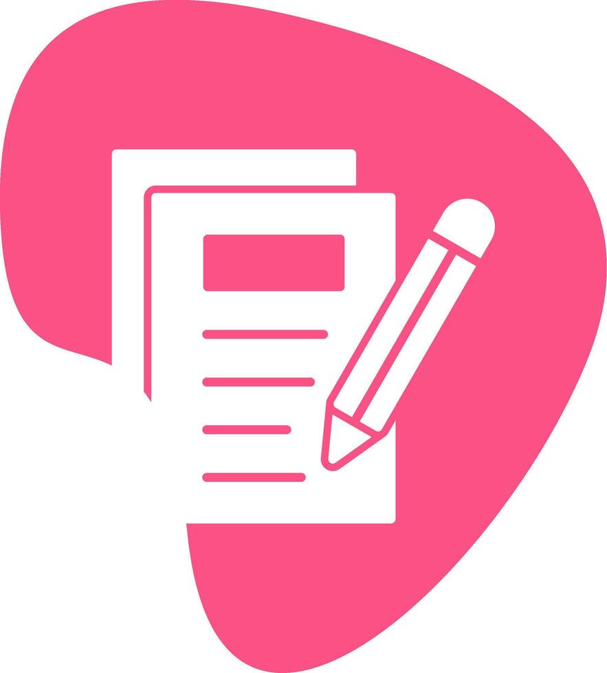 Notes Writing Vecto Icon vector