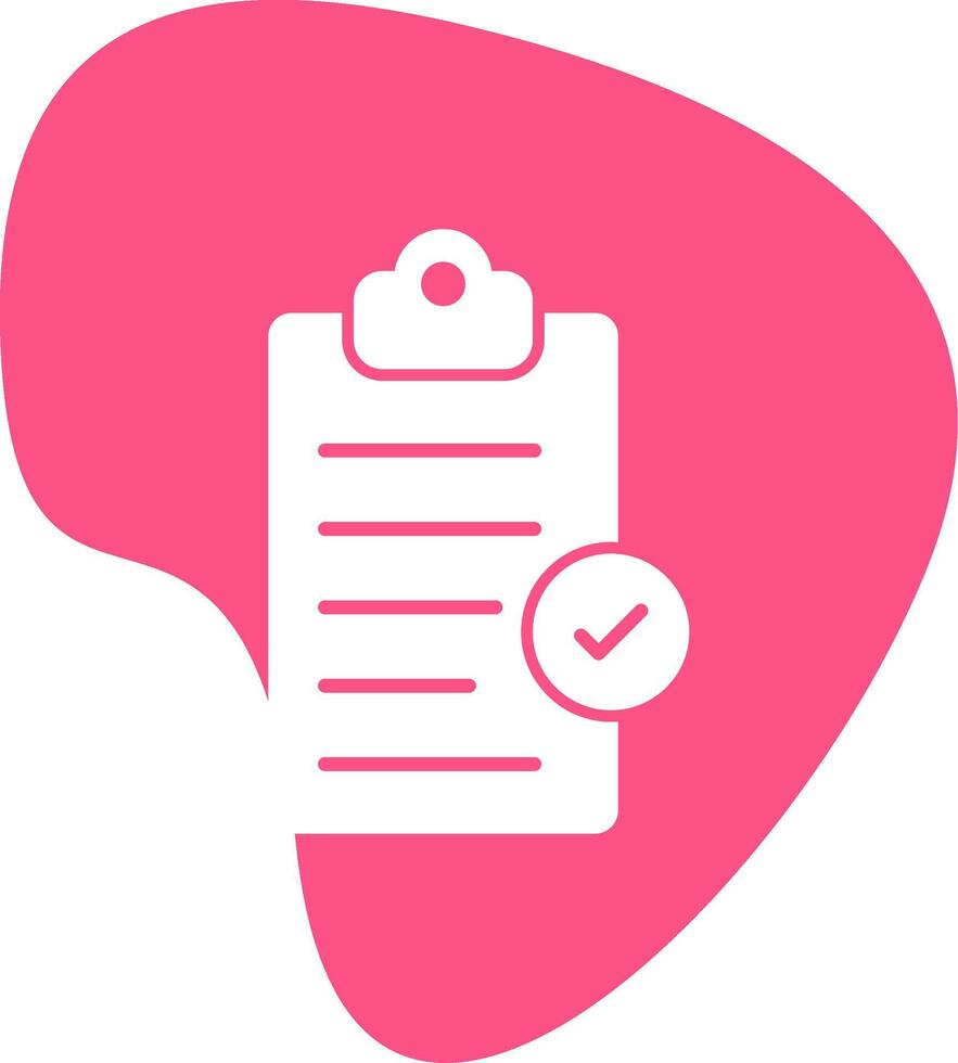 Clipboard Completed Vecto Icon vector