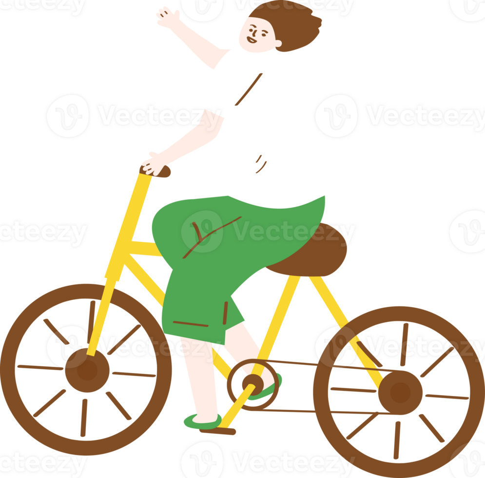 a boy is riding a bicycle png