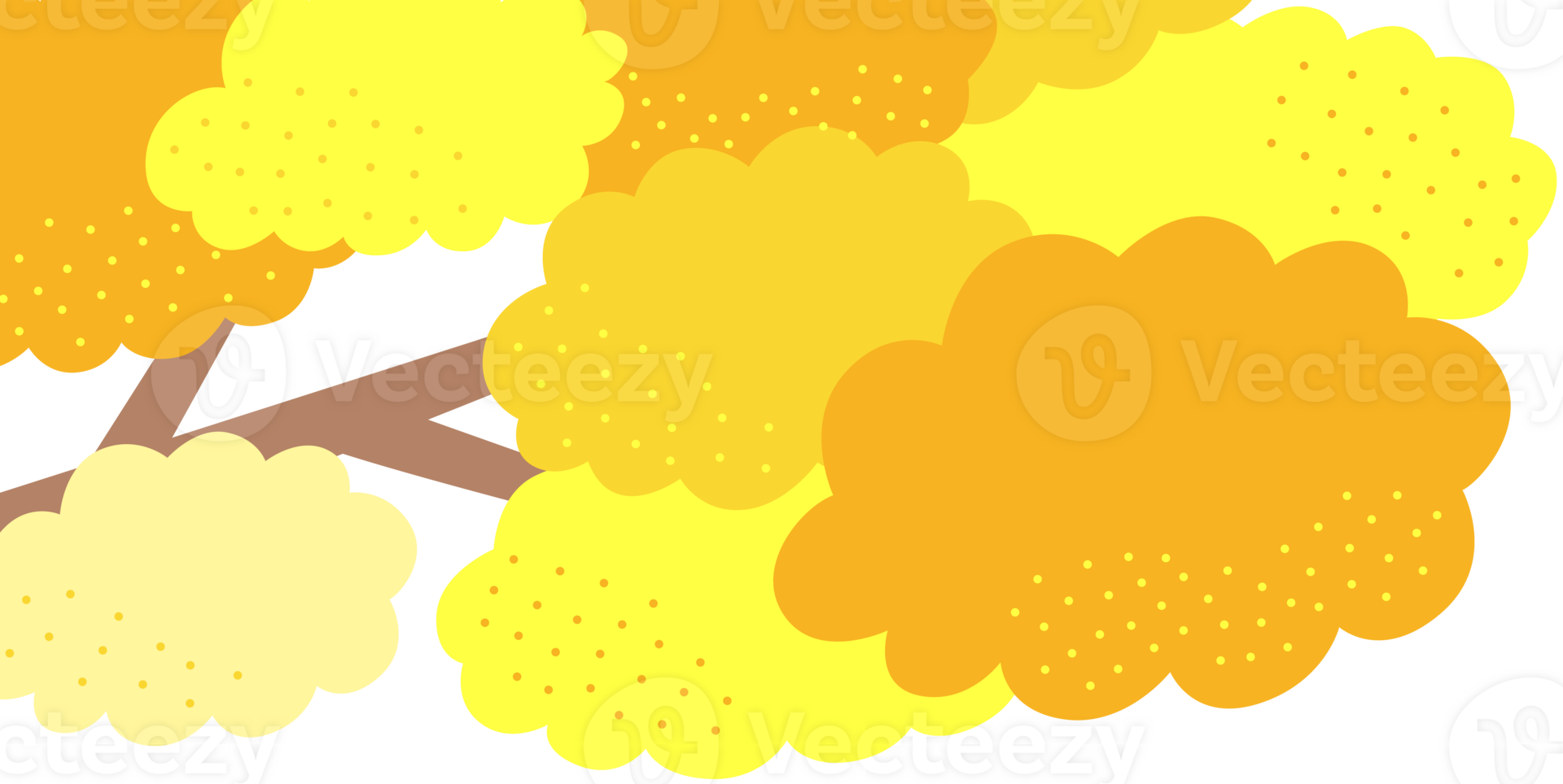 cute yellow tree png