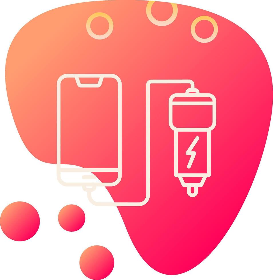 Car phone charging Vecto Icon vector