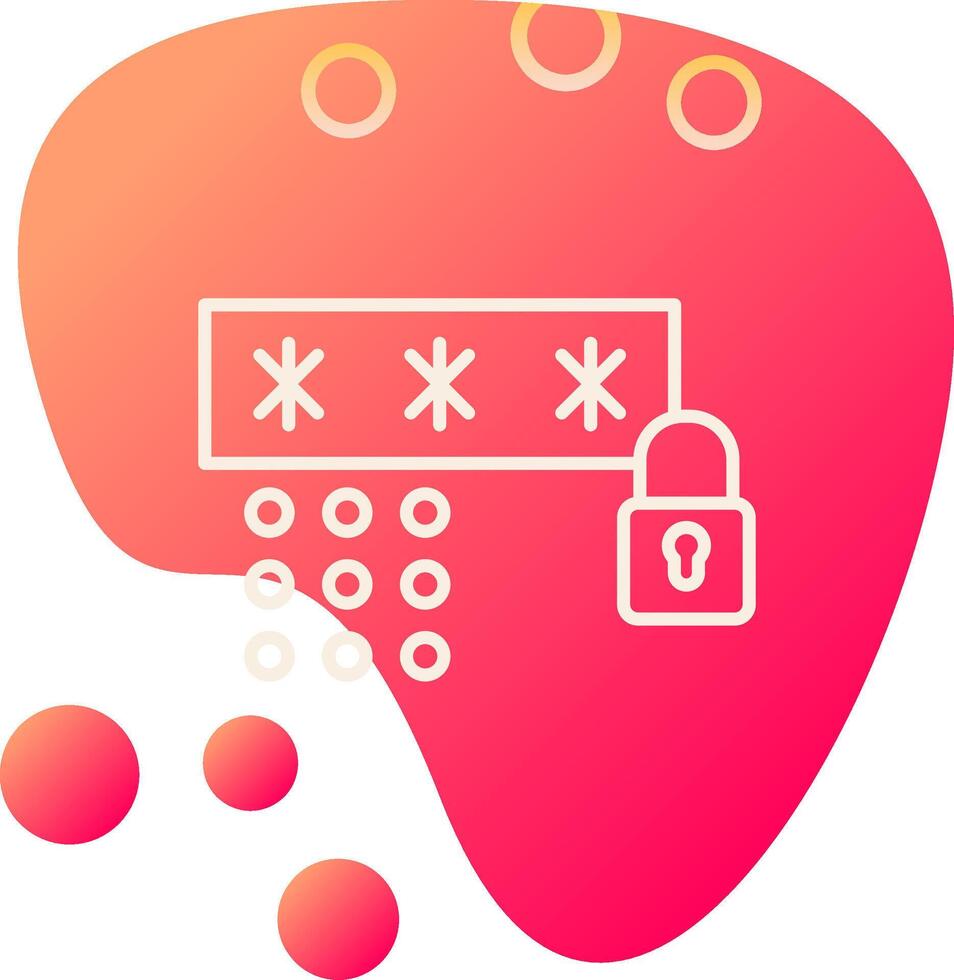 Passcode Vecto Icon vector