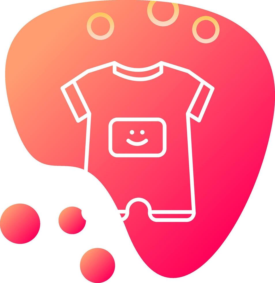 Baby Boy Outfit Vecto Icon vector