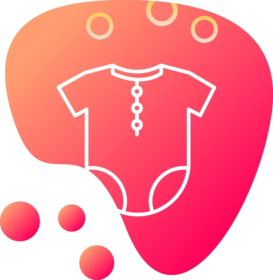 Baby Outfit Vecto Icon vector