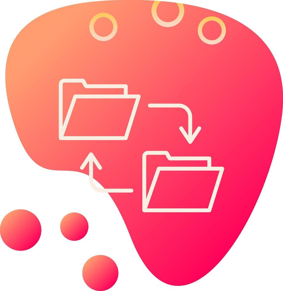 Data Transfer Vecto Icon vector