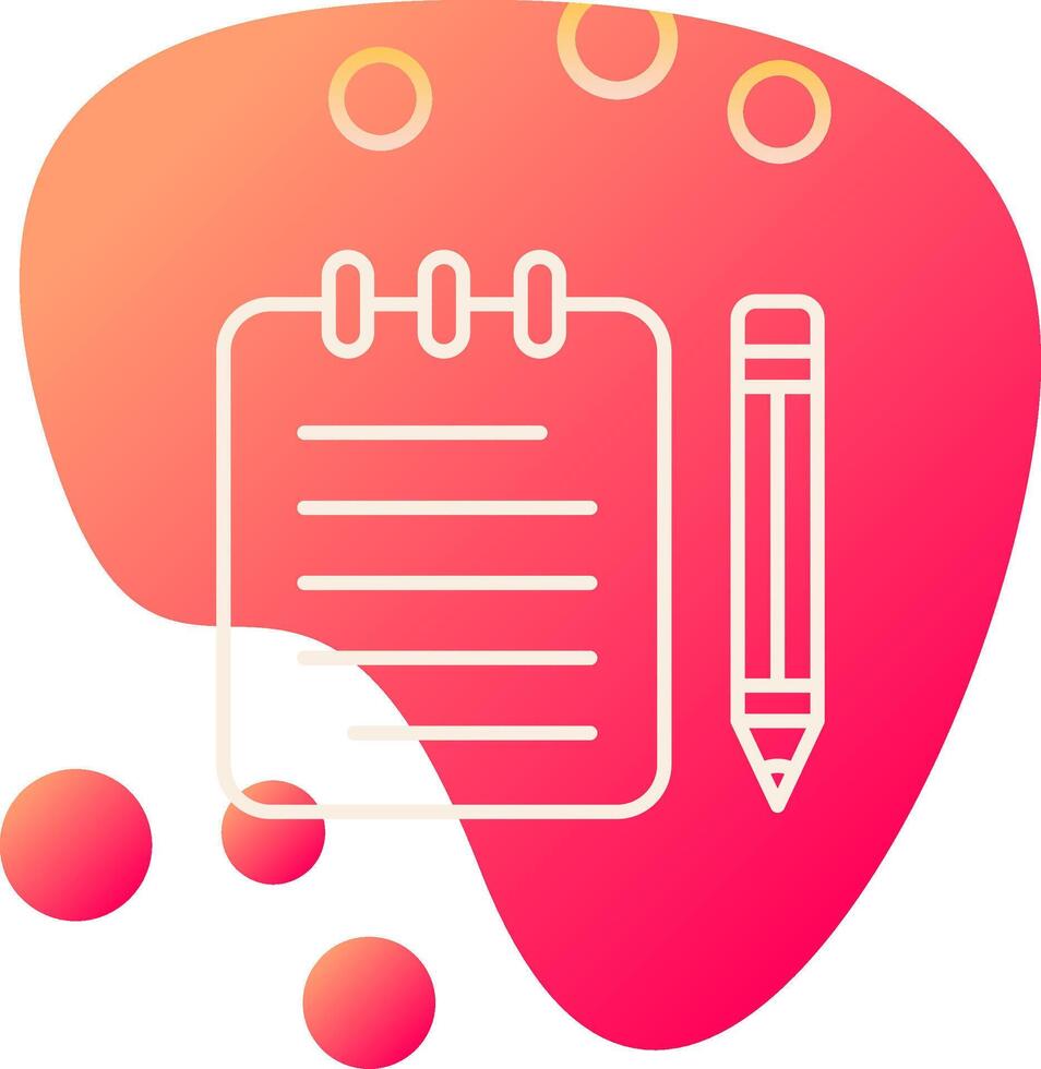 Notes Writing Vecto Icon vector