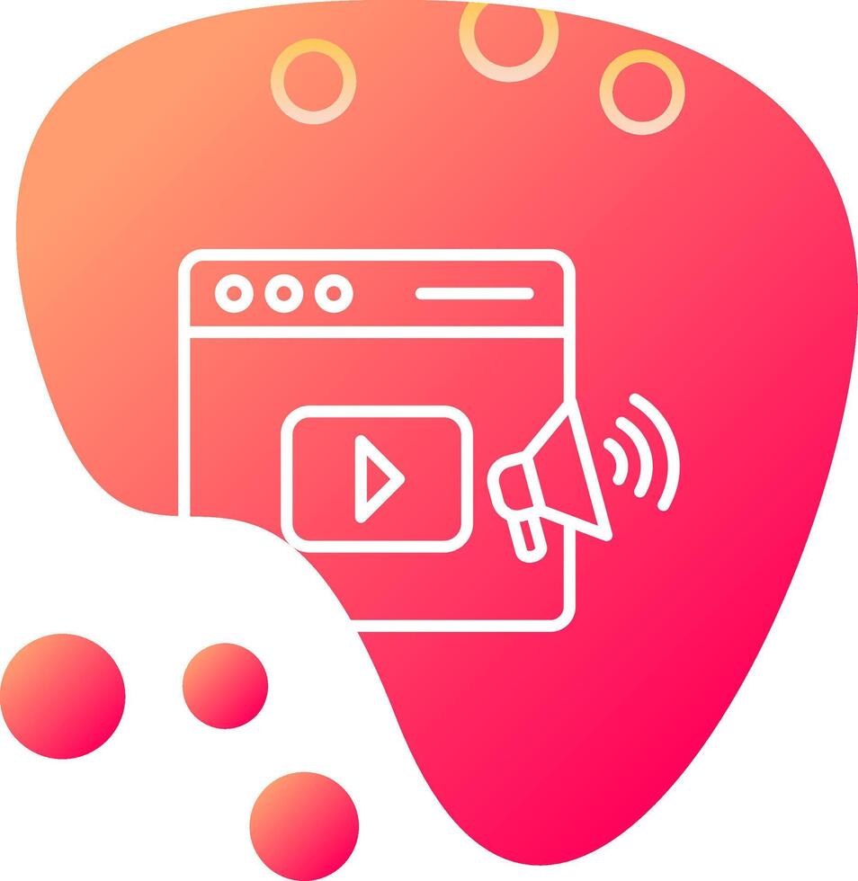 Video Marketing Vecto Icon vector