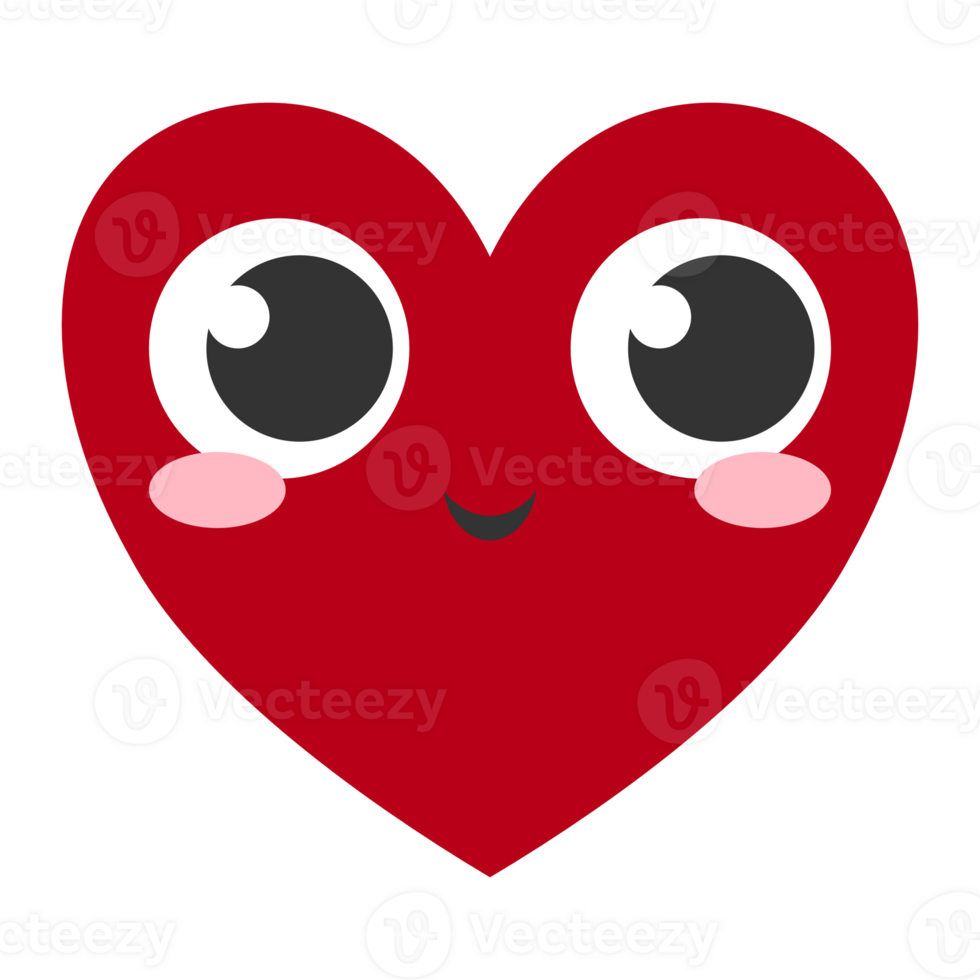 Heart expression cartoon png