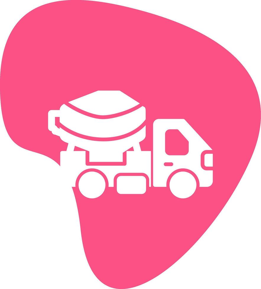 Cement Truck Vecto Icon vector