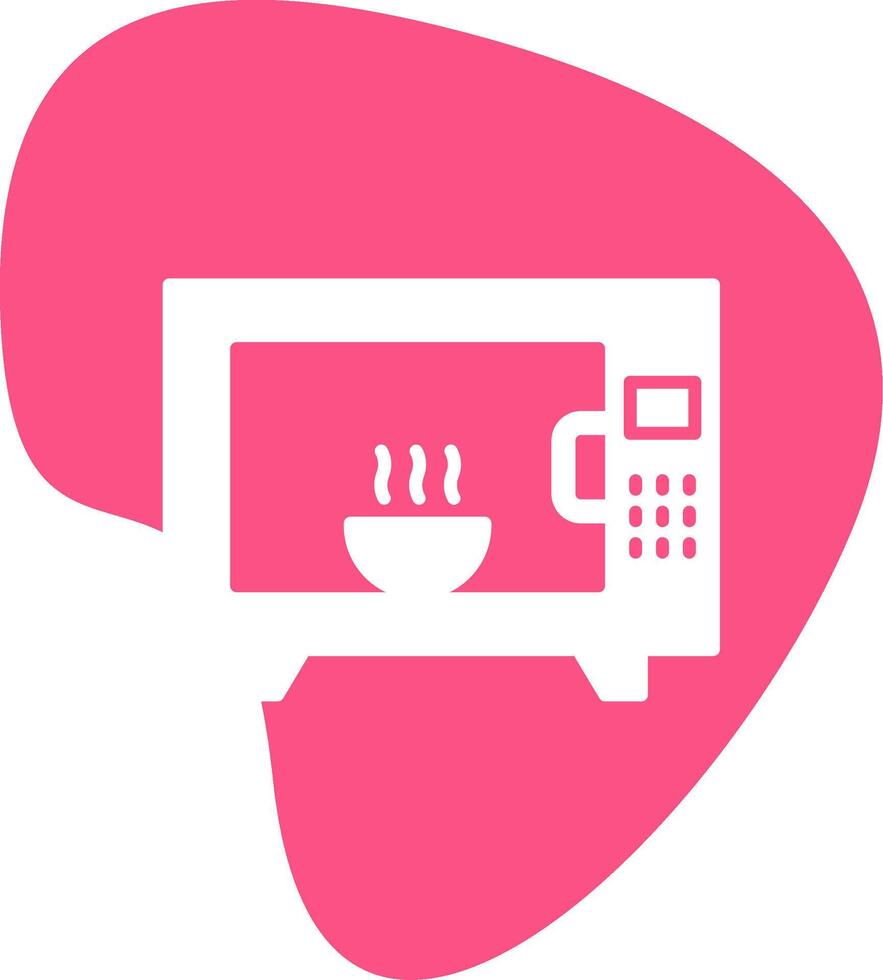Microwave Oven Vecto Icon vector
