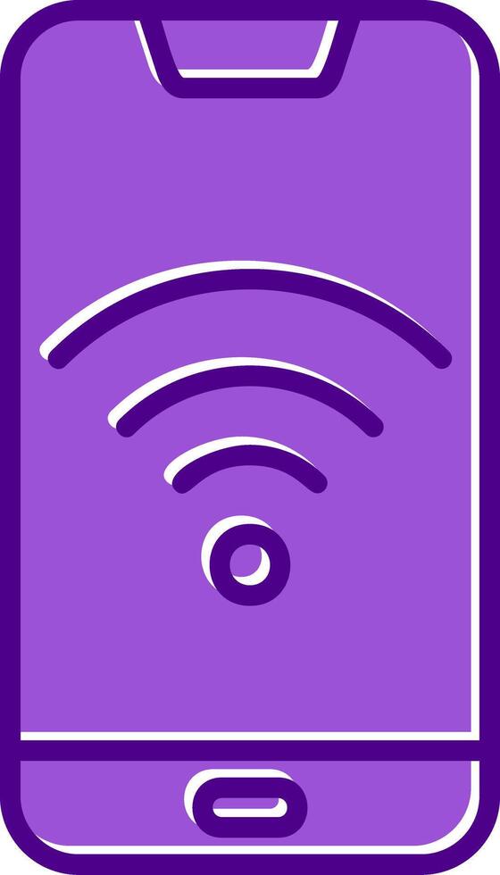 teléfono inteligente Wifi vecto icono vector
