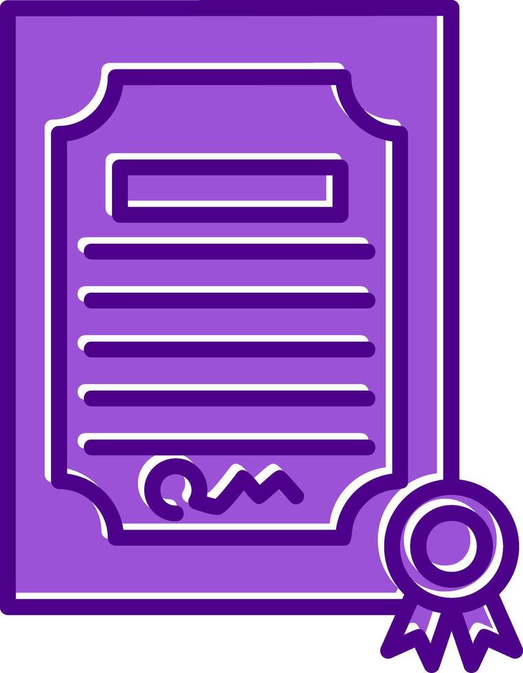 Certificate Vecto Icon vector