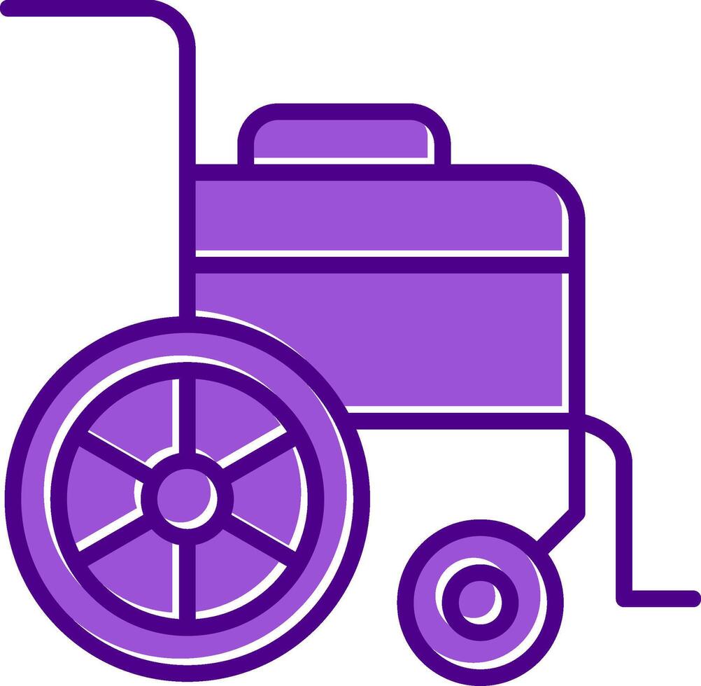 Wheel Chair Vecto Icon vector