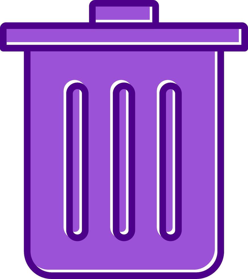 Dustbin Vecto Icon vector