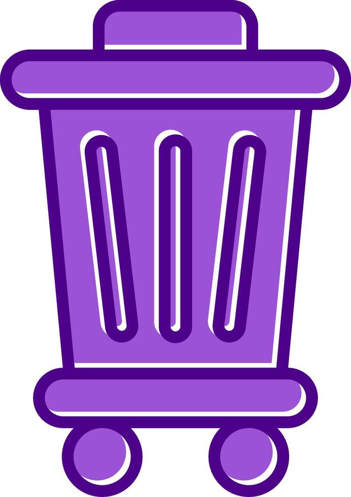 Trash Bin Vecto Icon vector