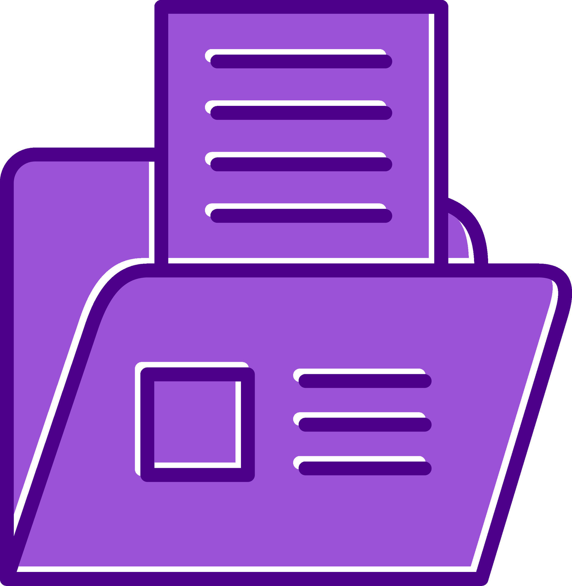 File Folder Vecto Icon 38076100 Vector Art at Vecteezy