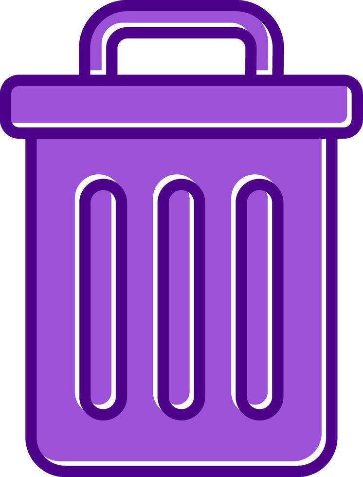 Trash Bin Vecto Icon vector