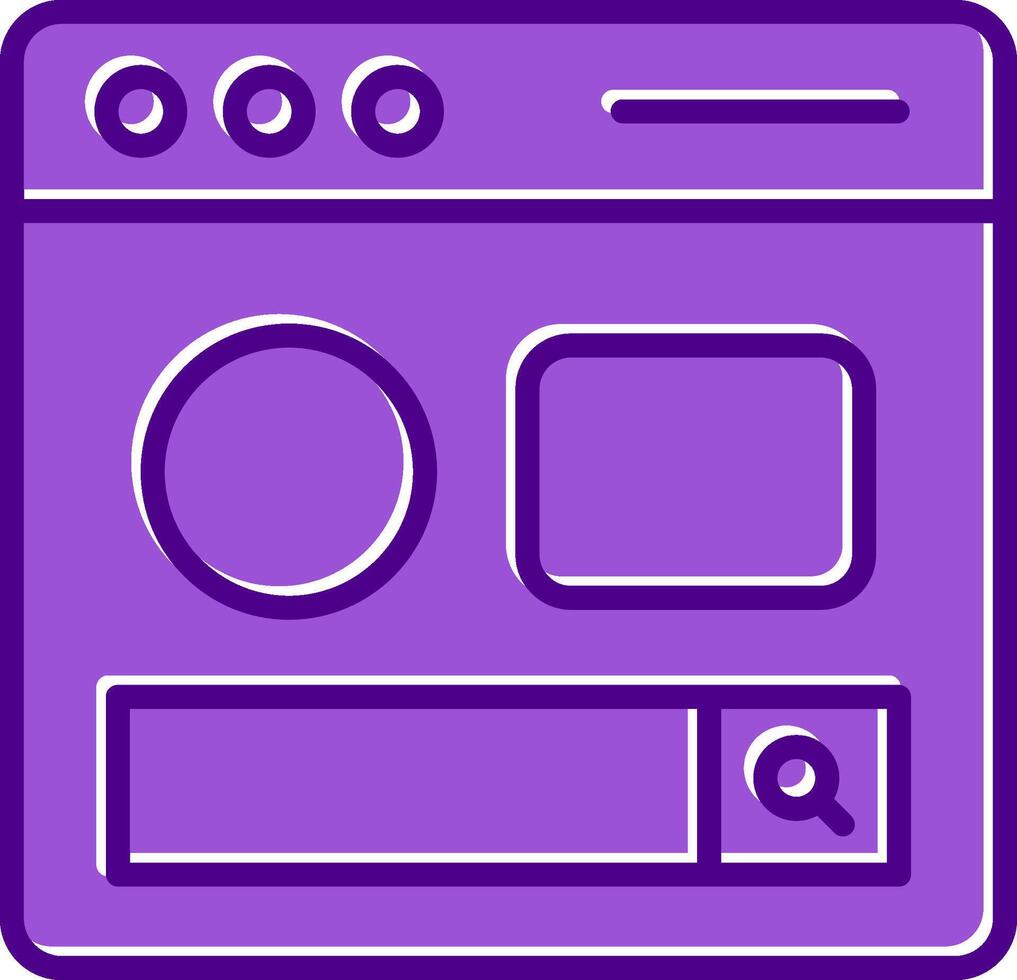 Search Page Vecto Icon vector