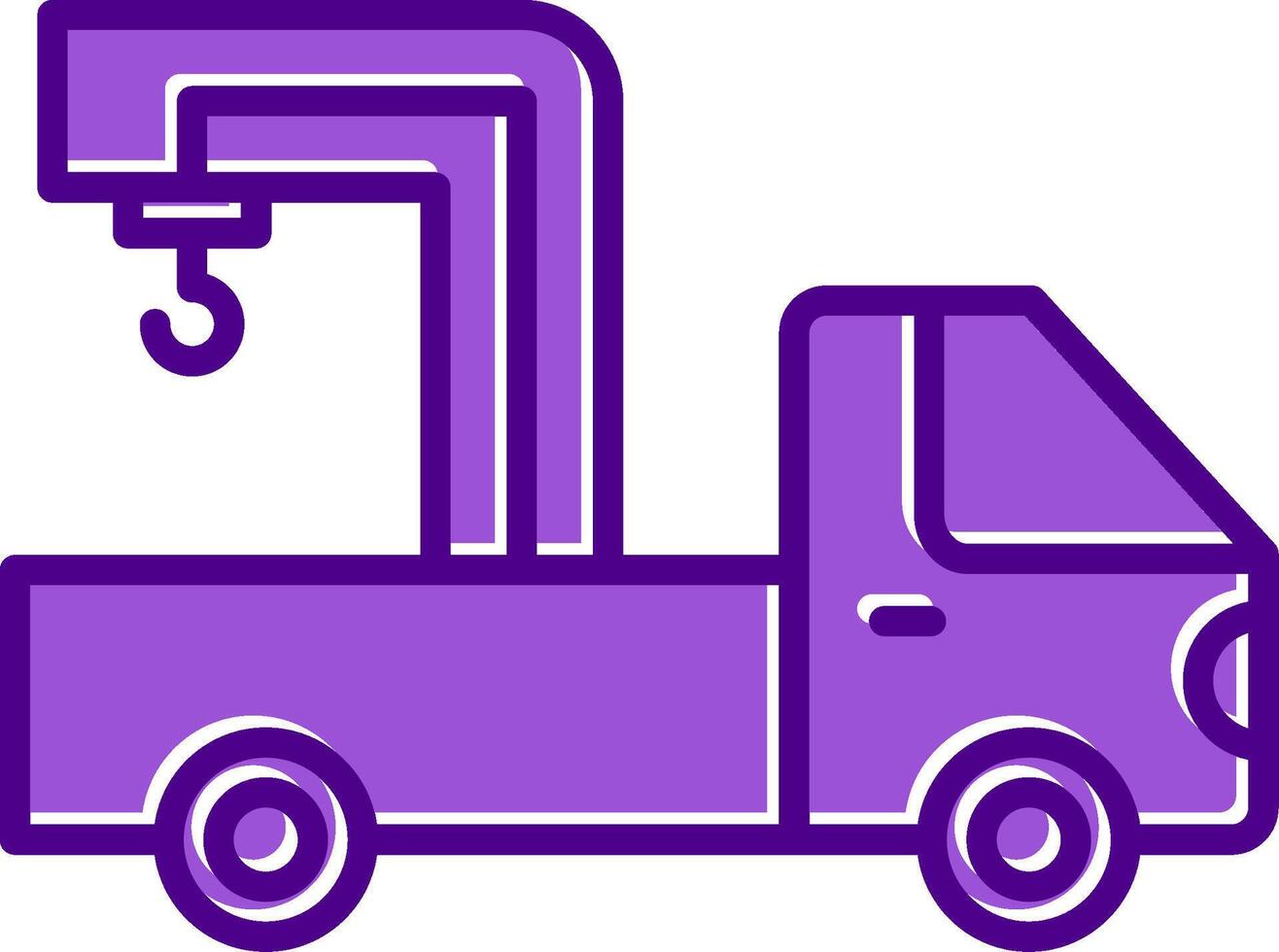 Crane Truck Vecto Icon vector