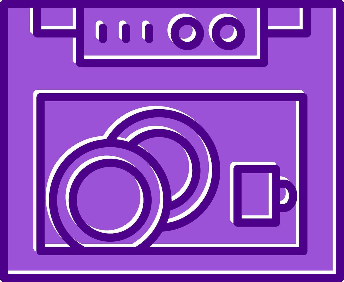 Dish Washer Vecto Icon vector