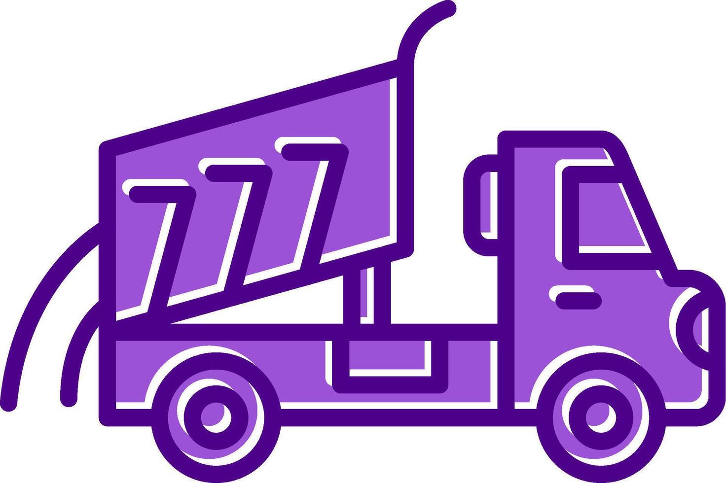 Dumper Truck Vecto Icon vector