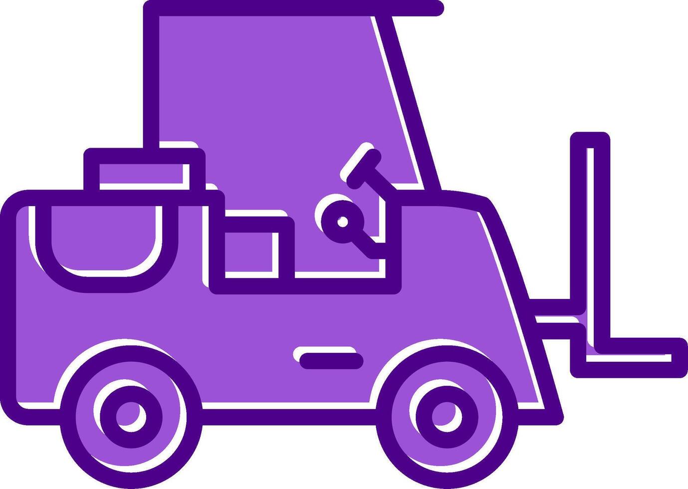 Forklift Vecto Icon vector