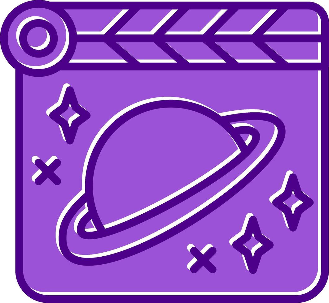 Space Film Vecto Icon vector