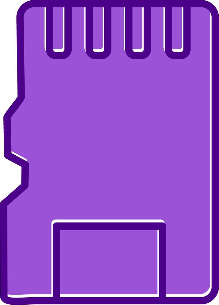 Sd Card Vecto Icon vector