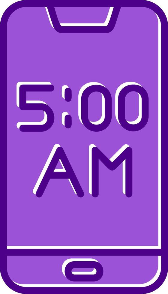Smartphone Alarm Vecto Icon vector