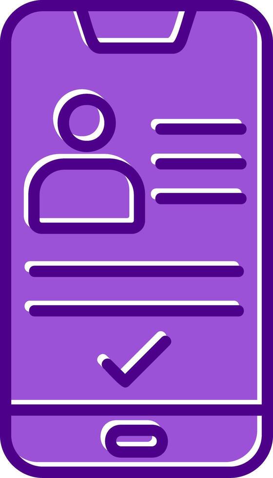 Smartphone Id Vecto Icon vector
