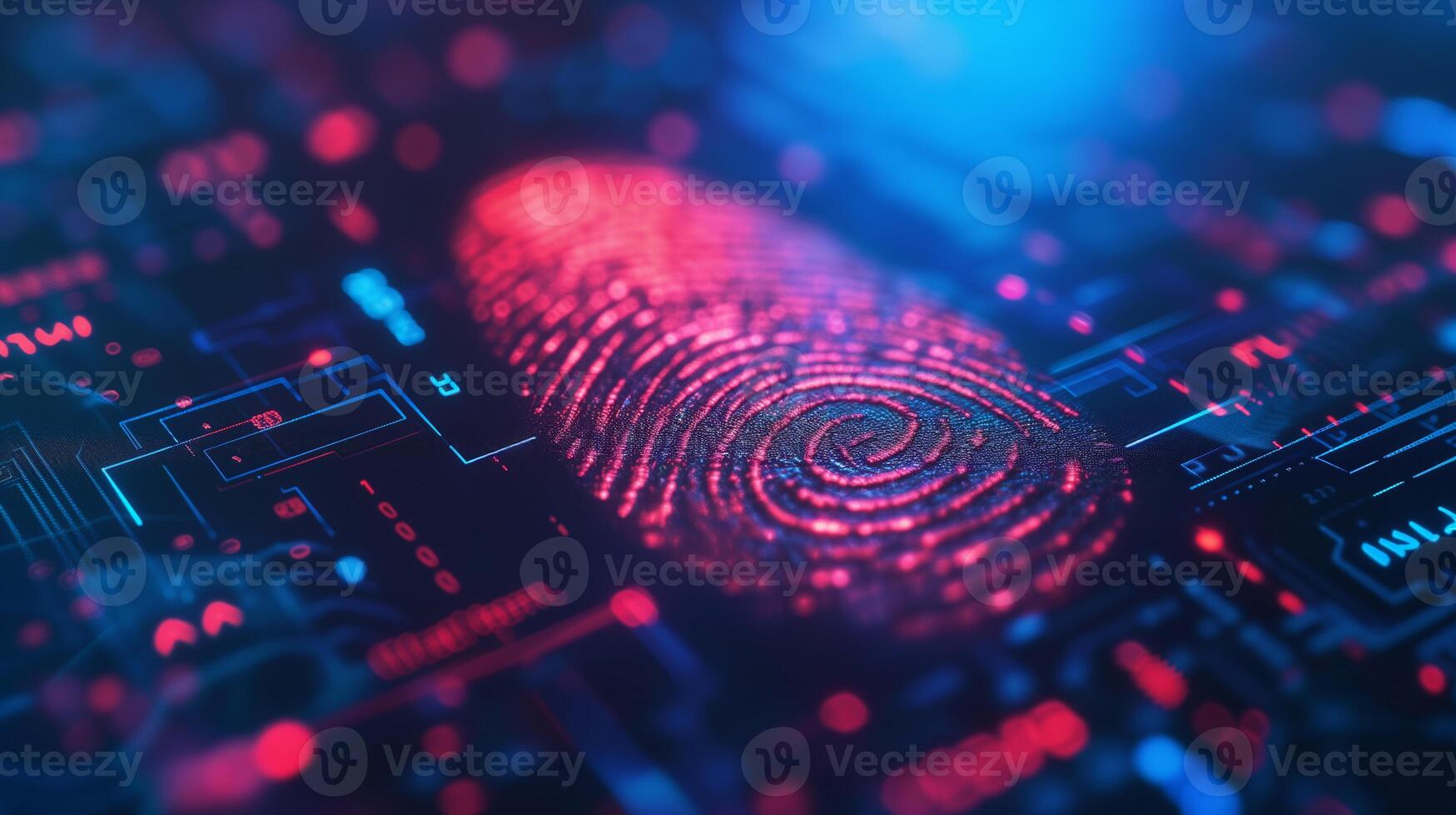 AI generated Fingerprint Authentication for Secure Banking App Access photo