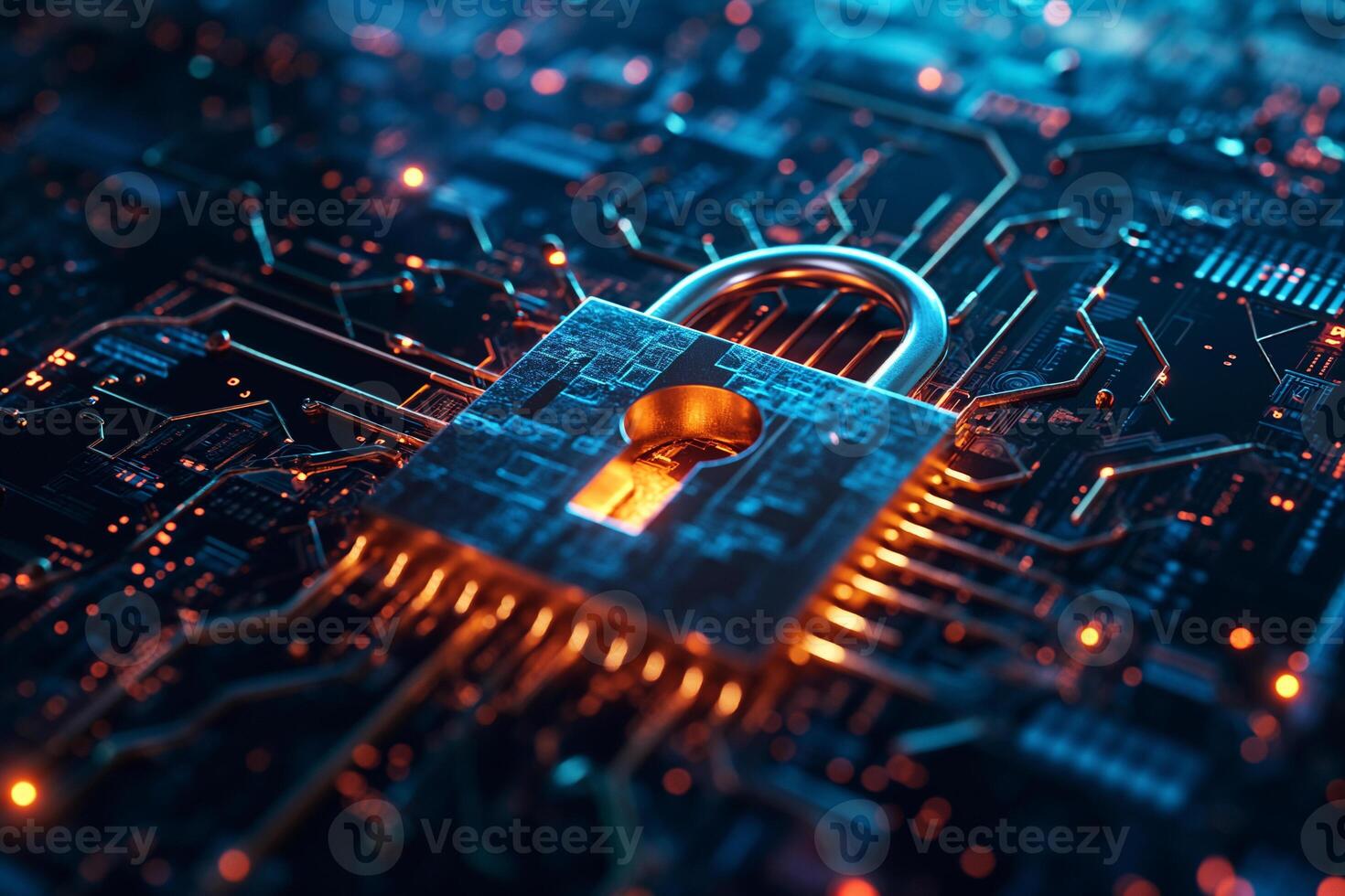 AI generated Cybersecurity and Data Protection - Secure Online Privacy Images photo