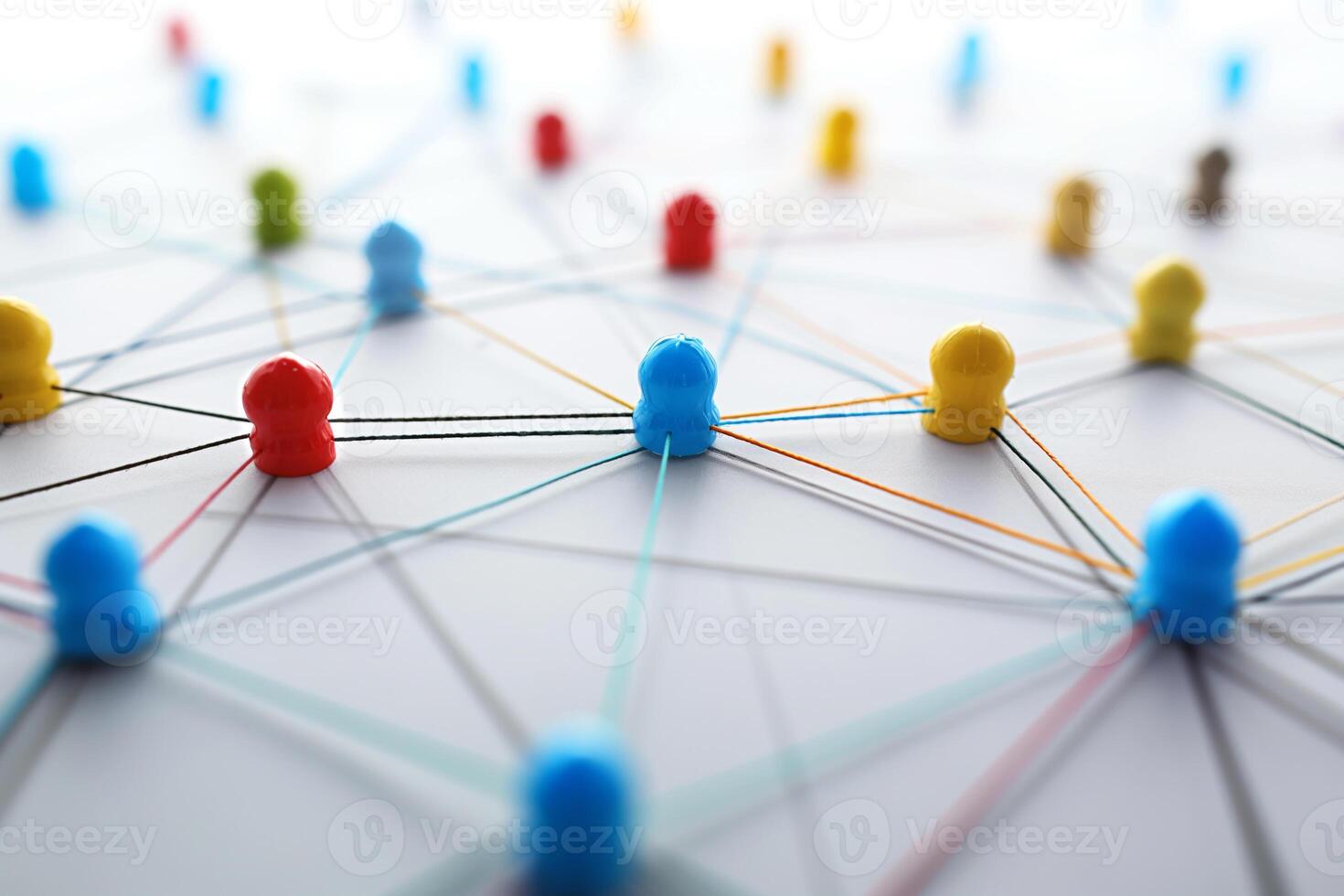 AI generated Business Network Expansion, Interconnected Partnerships and Collaborations photo