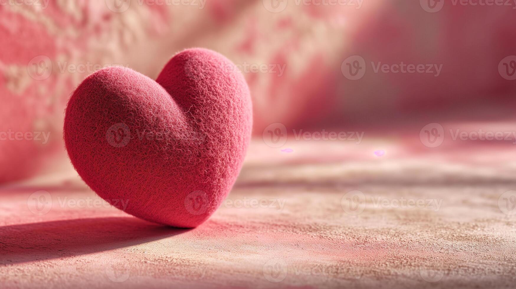 ai generado romántico hecho a mano sintió corazón arte - San Valentín día amor símbolo foto