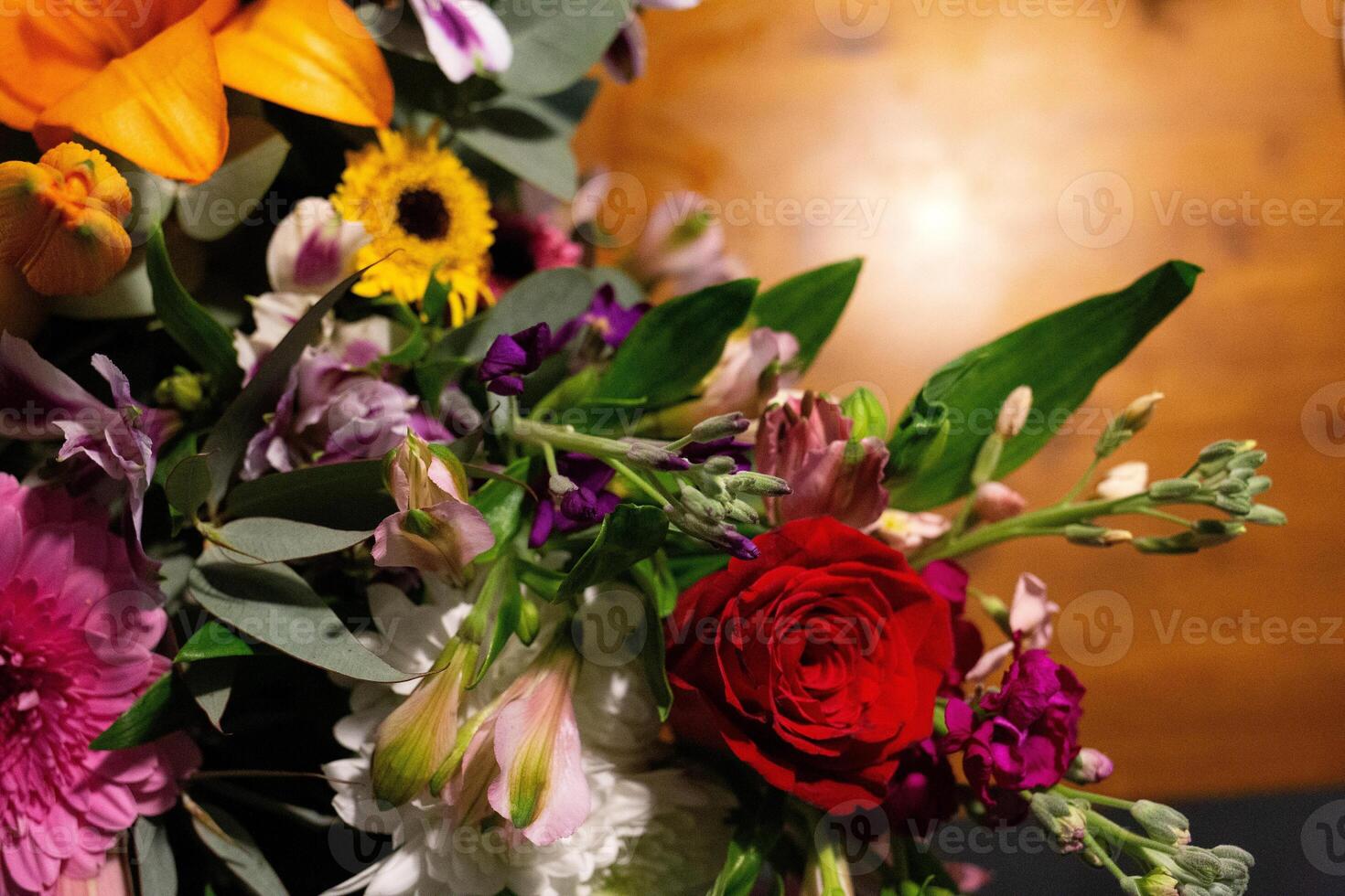 Still life. luxury spring flowers on a black background. color bloom. Low key photo