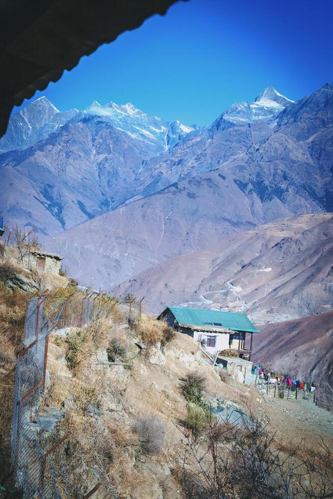 hogar en el regazo de himalaya foto