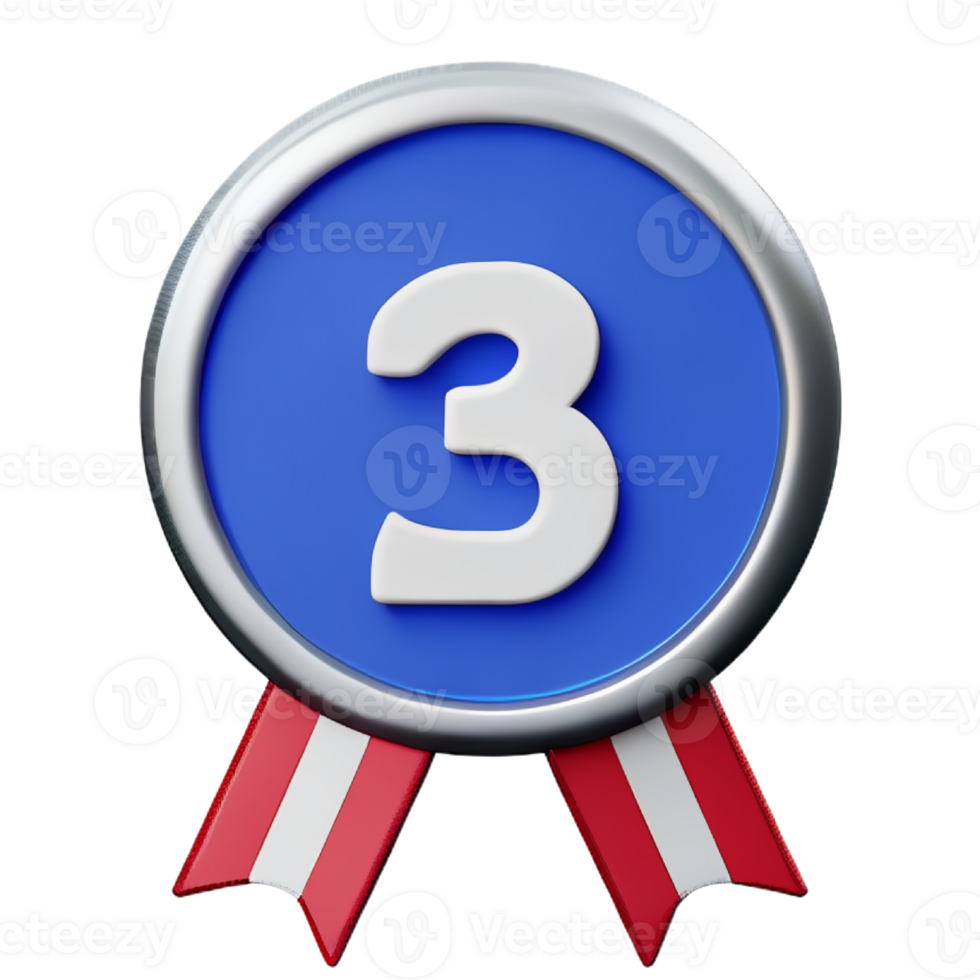 Medal 3d cartoon png