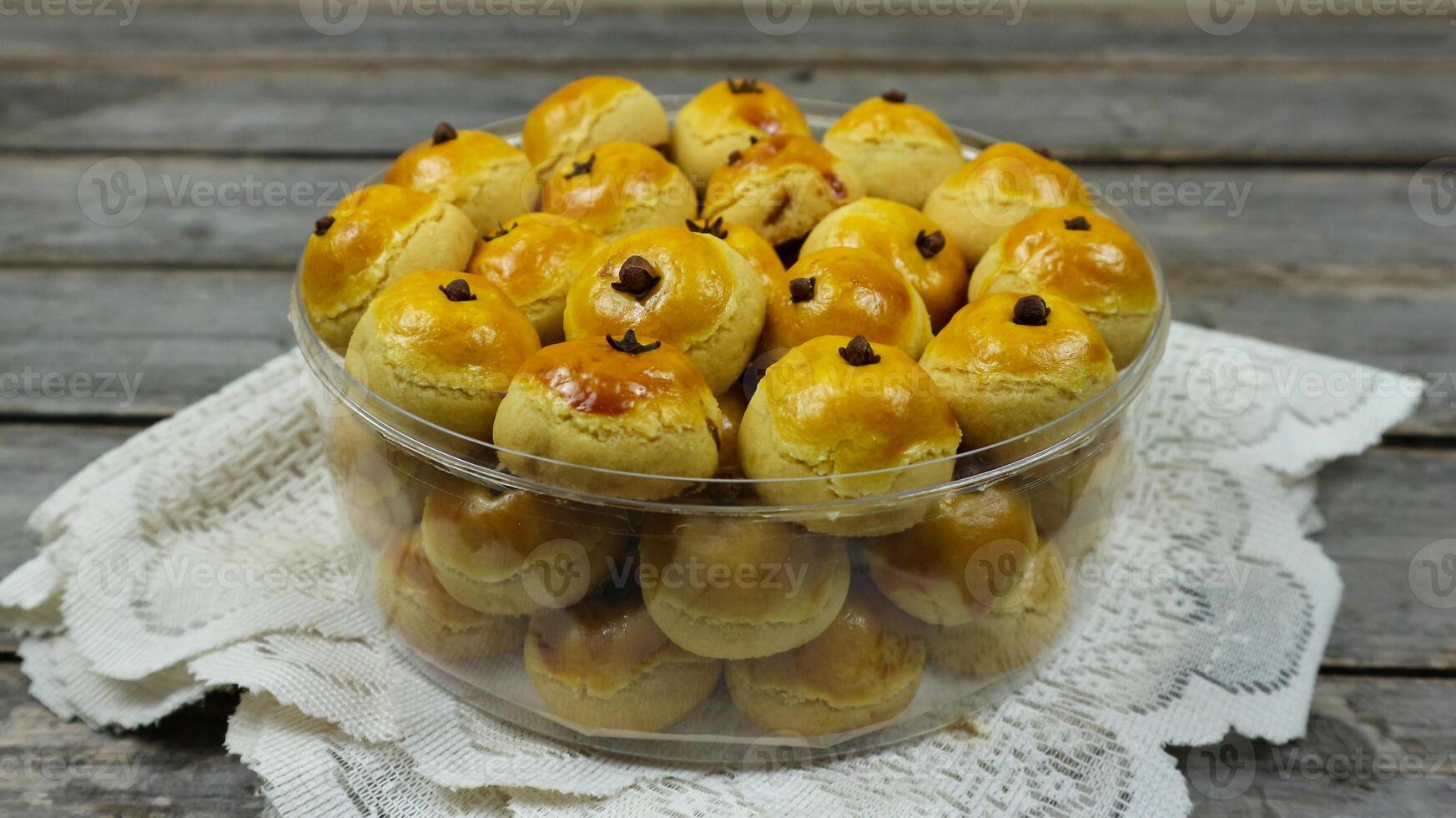 Nastar, Nastar Cookies with pineapple jam inside. Familiar during the month of Ramadan and Eid Fitri. photo