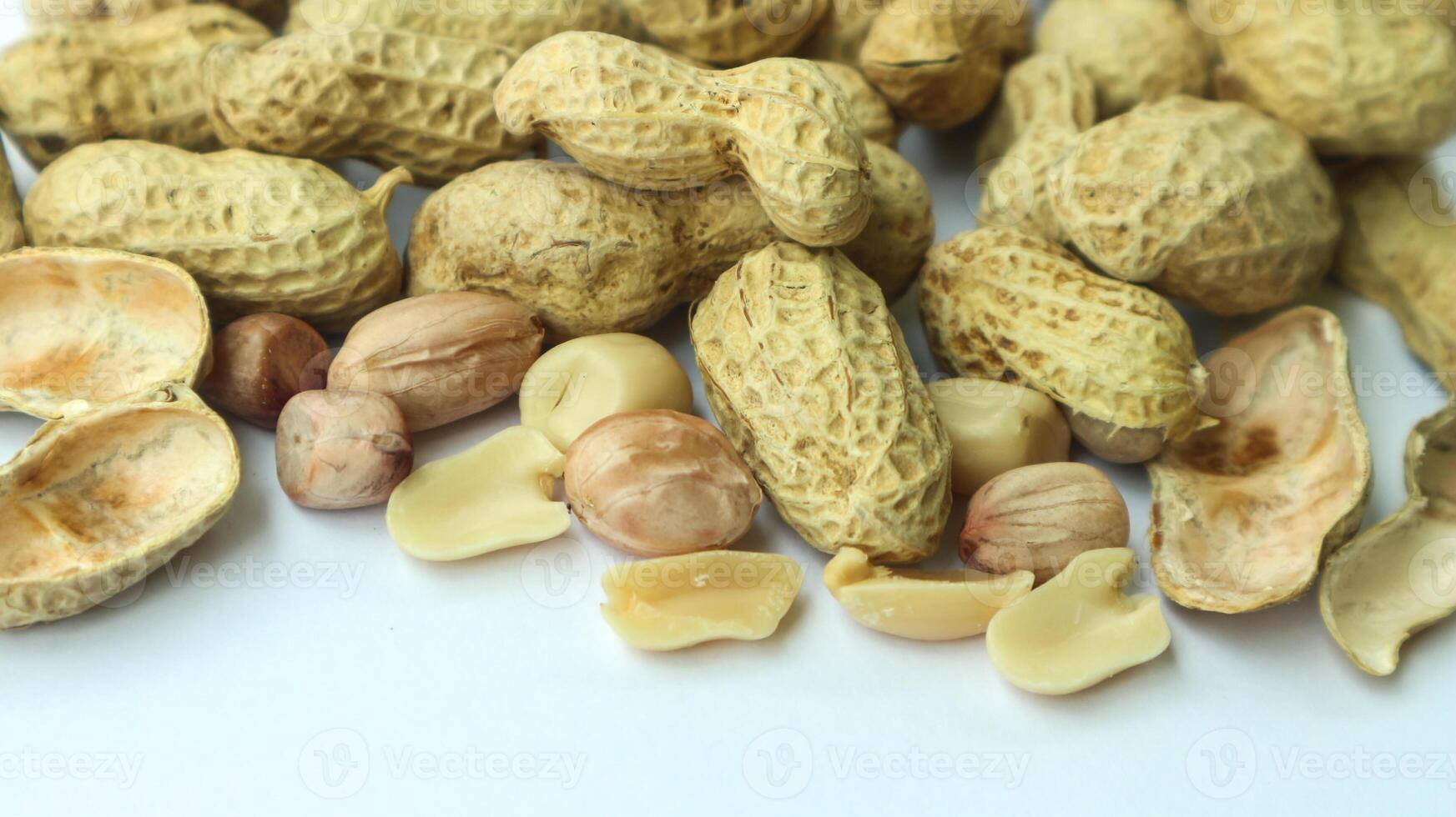 Close-up photo of peanut. Texture of peanut.