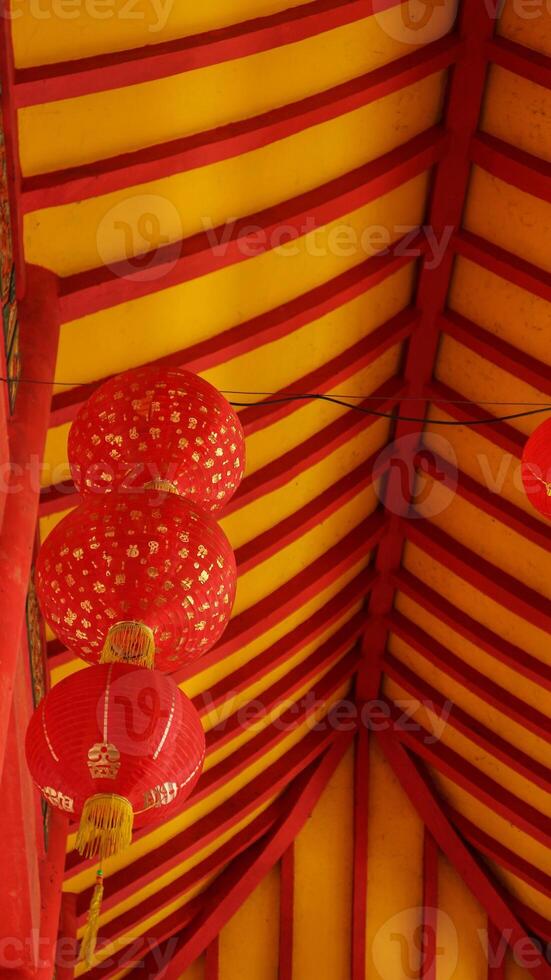 'lampión' símbolo de el chino nuevo año celebracion. asiático tradicional linterna. foto