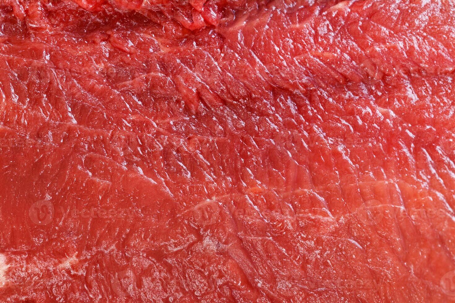 carne roja cruda macro textura o fondo foto