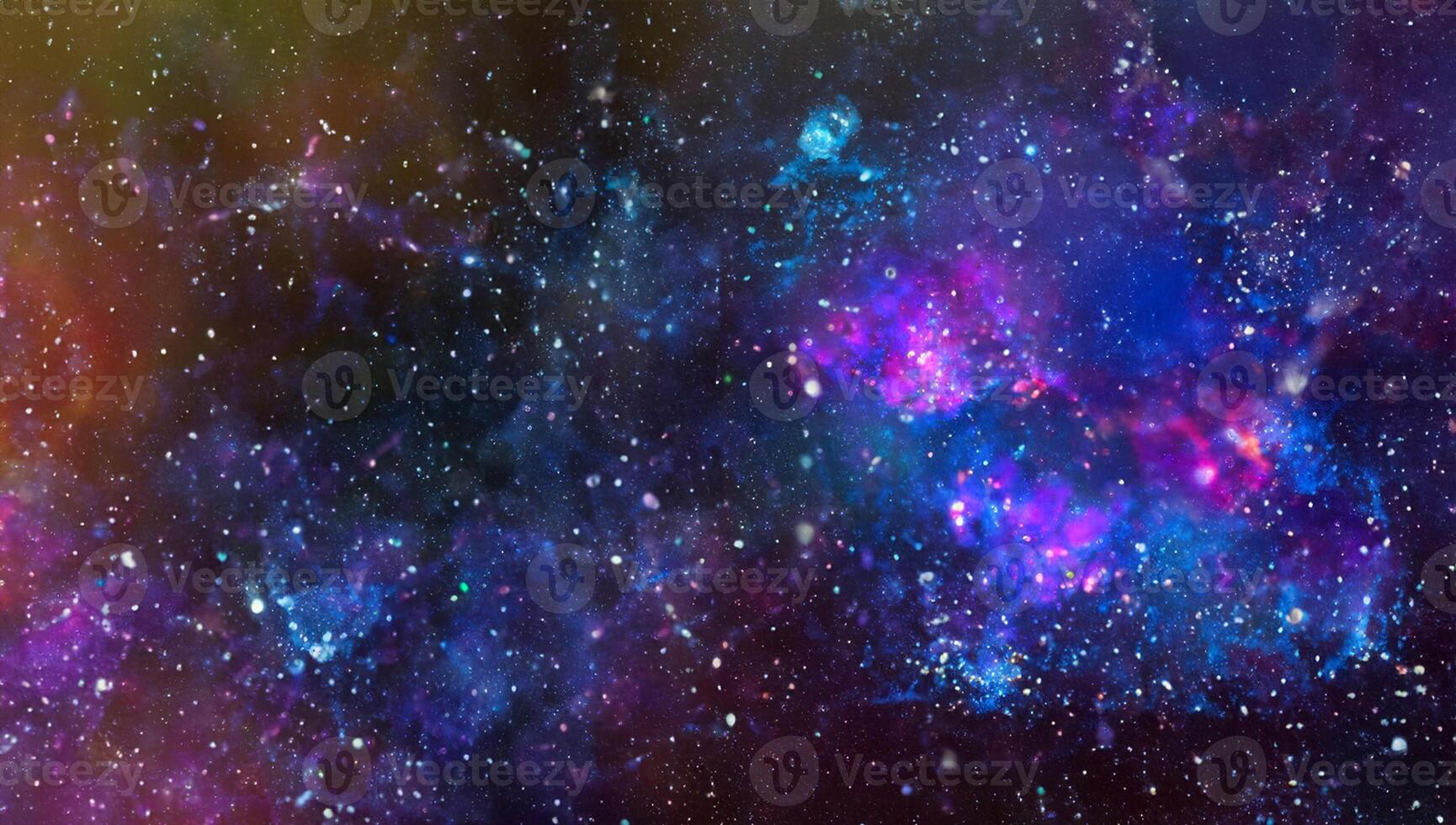 The center of milky way galaxy and space dust in the universe, Night starry sky with stars photo