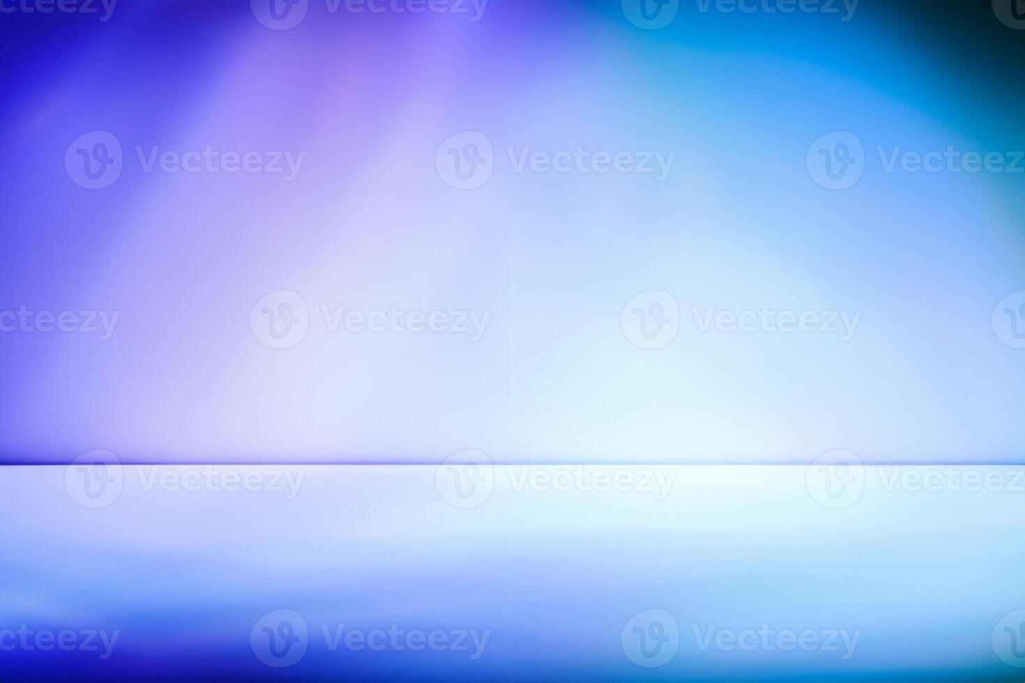 Artistic studio wall background in gradient tones of purple and blue photo